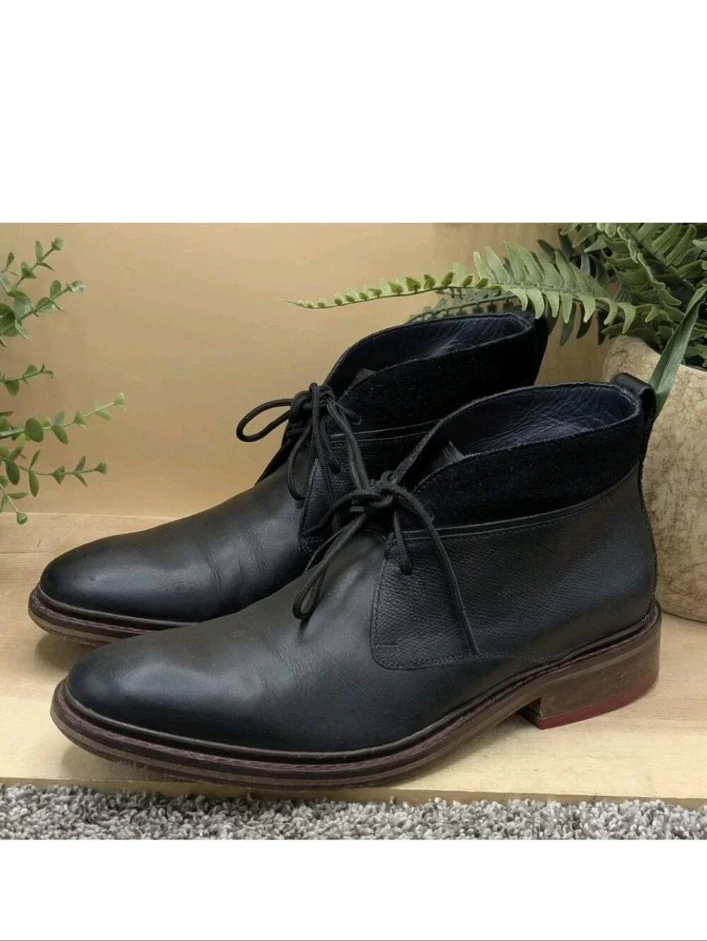 Cole Haan Men's Size 8 Colton Winter Chukka Boots Heeled Water Resistant